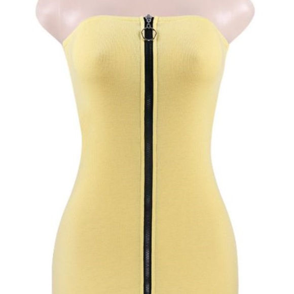 Yellow Mini Dress - Picture 1 of 3